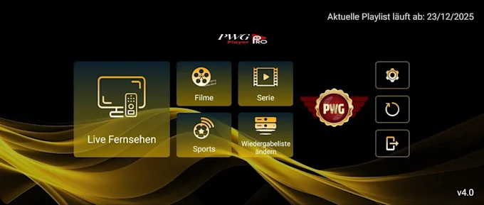 Interface IPTV IBO Player sur Smart TV